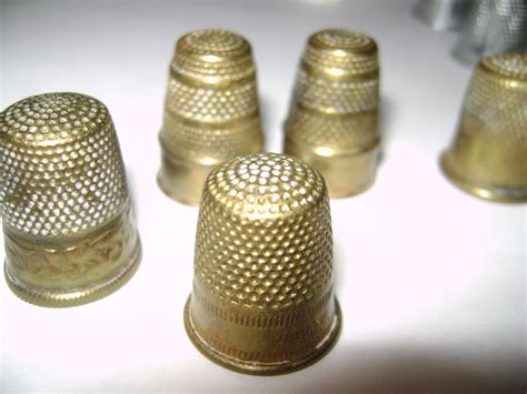 metal thimbles for sewing